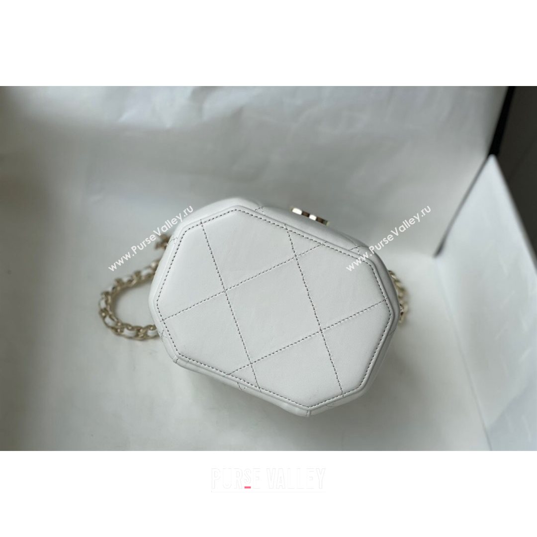 Chanel Lambskin Small Vanity Case AS2630 White 2021 (SM-21082741)