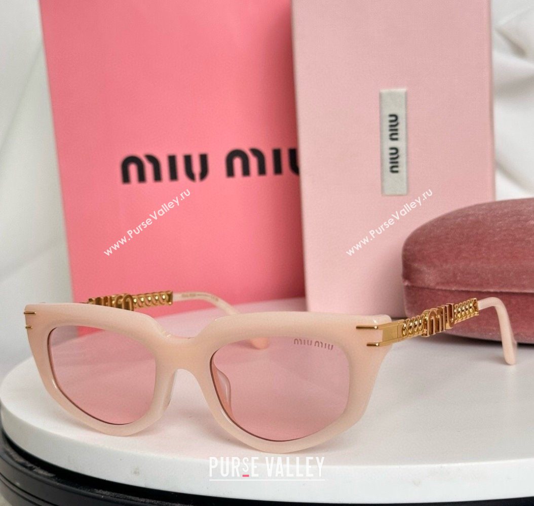 Miu Miu Sunglasses with Chain 5 2025 SMU12WS (SHI-250909037)