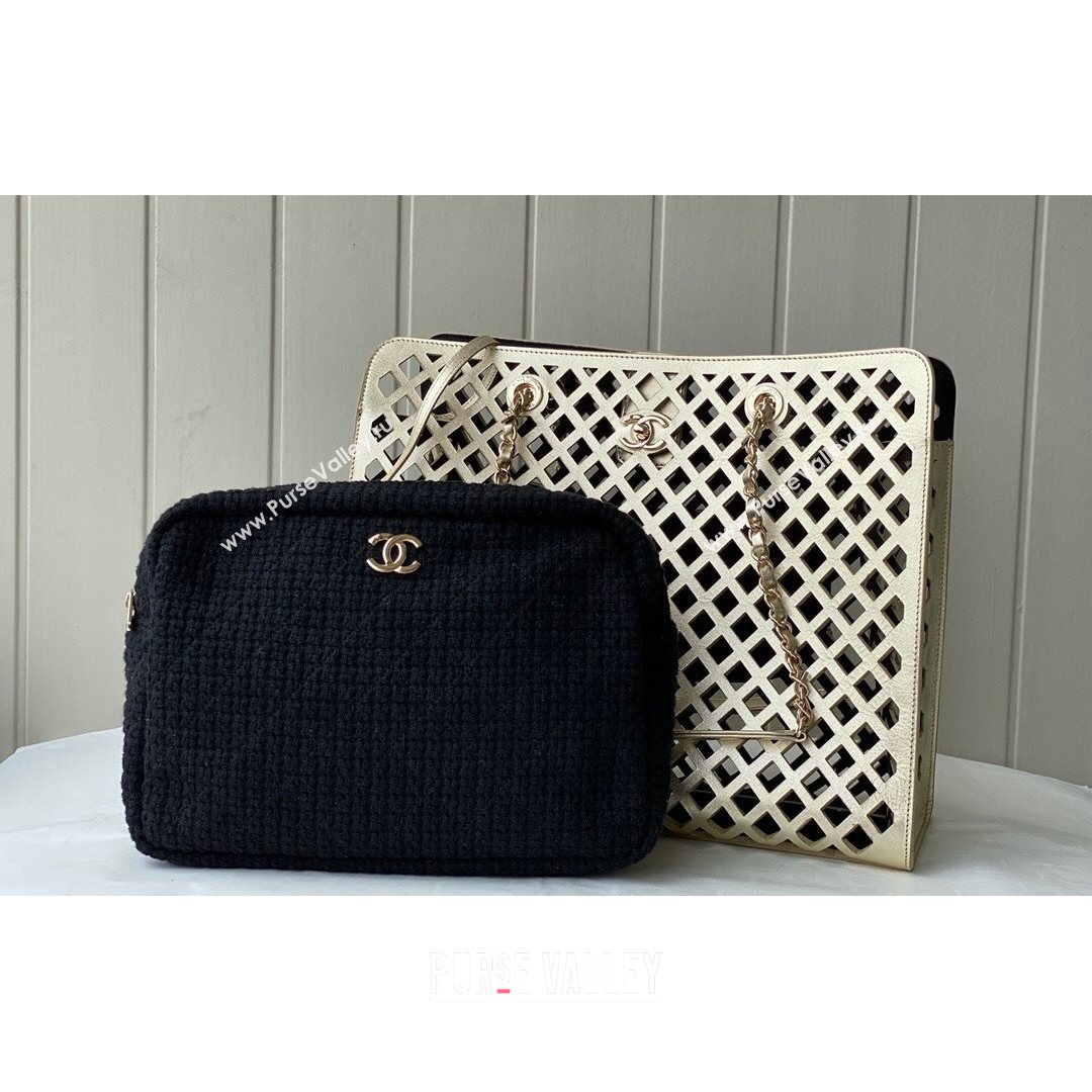 Chanel Cutout Calfskin Shopping Bag AS2377 Gold 2021 (SM-21082743)