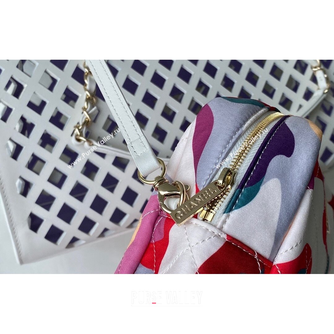 Chanel Cutout Calfskin Shopping Bag AS2377 White 2021 (SM-21082744)