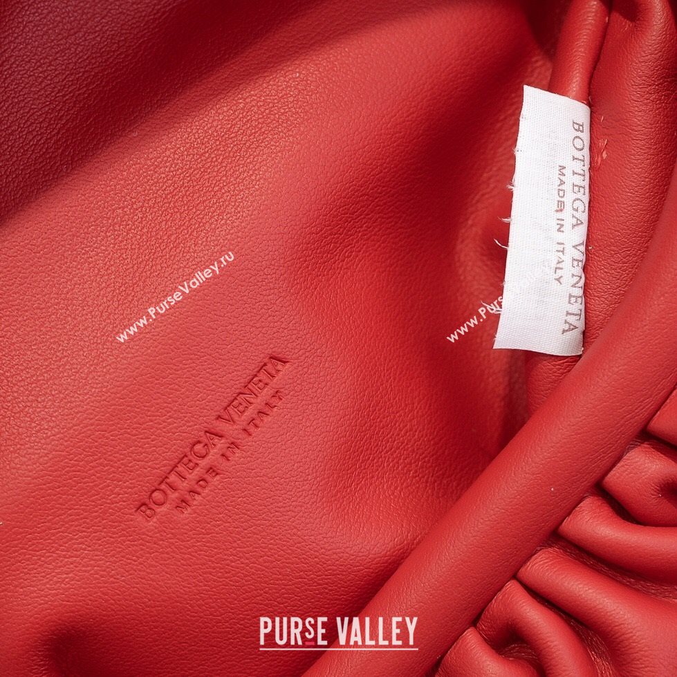 Bottega Veneta The Mini Pouch with Chain Strap Chili Red 2020 (MS-20121729)