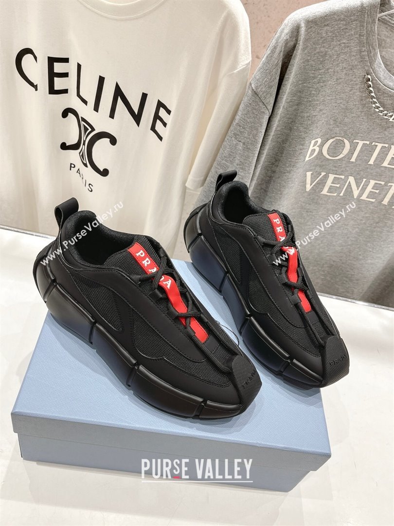 Prada Mens Sneakers P101406 Black 2024 (MD-24101408)