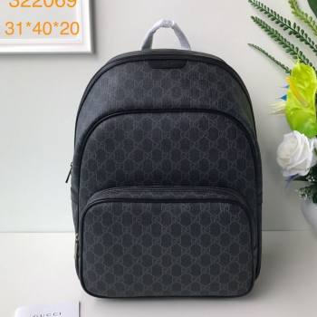 Gucci GG Canvas Backpack 322069 Black 2020 (DLH-20112542)