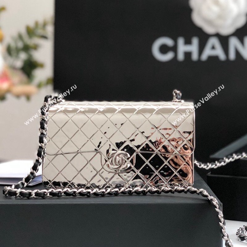 Chanel Metal Mini Evening Bag AS3012 Silver 2022 (JY-22022836)