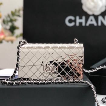 Chanel Metal Mini Evening Bag AS3012 Silver 2022 (JY-22022836)