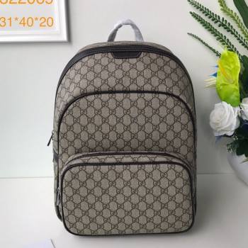 Gucci GG Canvas Backpack 322069 Beige 2020 (DLH-20112541)