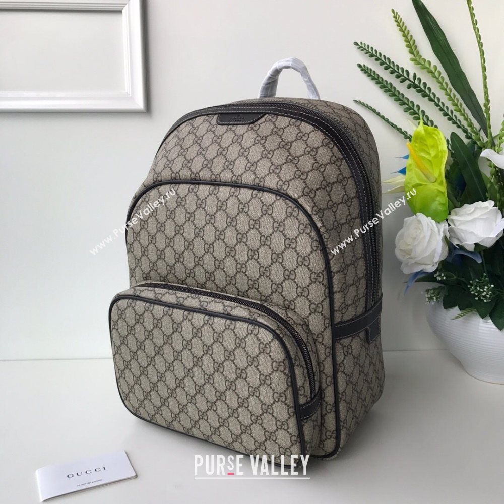 Gucci GG Canvas Backpack 322069 Beige 2020 (DLH-20112541)