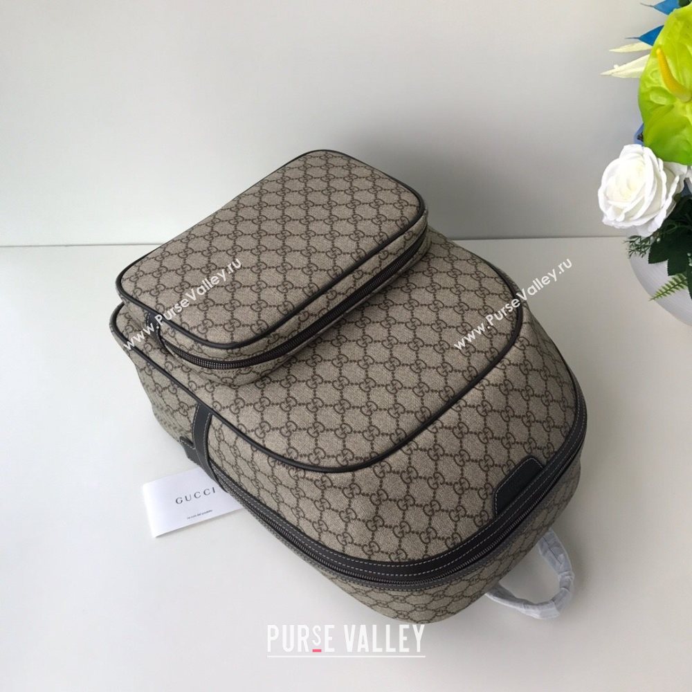 Gucci GG Canvas Backpack 322069 Beige 2020 (DLH-20112541)