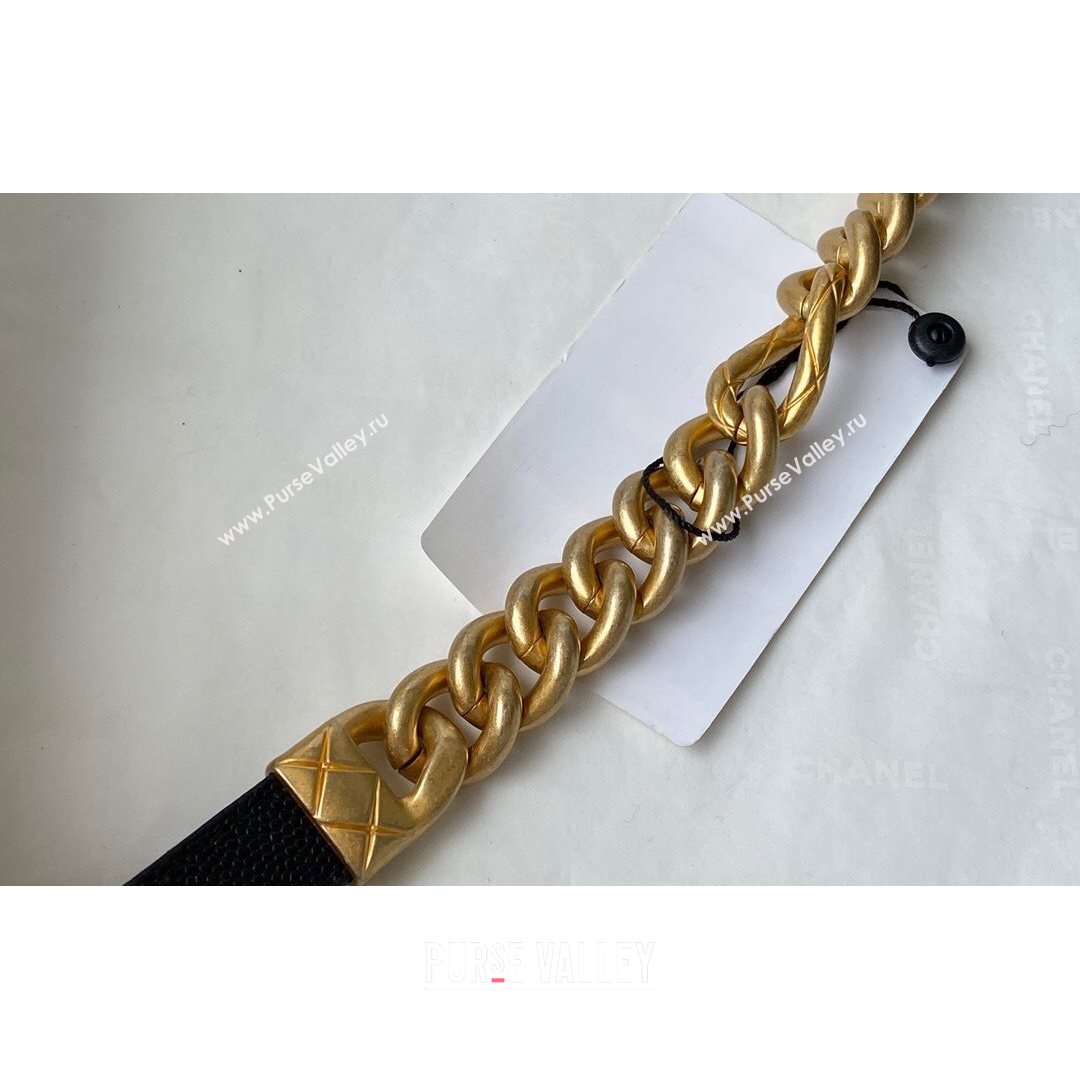 Chanel Grained Calfskin & Gold-Tone Metal Mini Flap Bag AS2711 Black 2021 (SM-21082747)