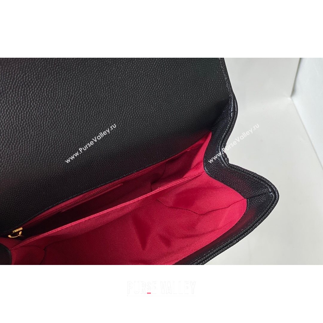 Chanel Grained Calfskin & Gold-Tone Metal Mini Flap Bag AS2711 Black 2021 (SM-21082747)