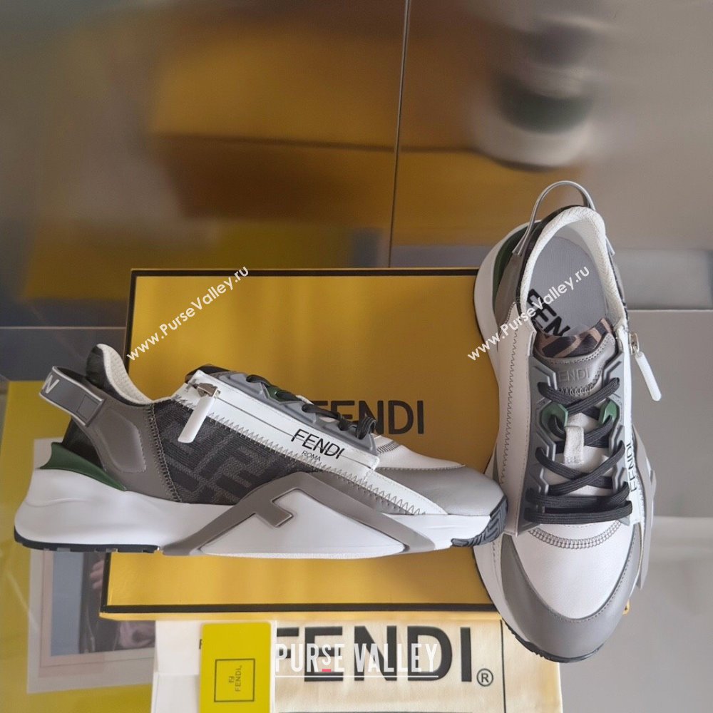 Fendi Flow Sneakers F820KL Grey 2024 Top Quality (KL-24101502)