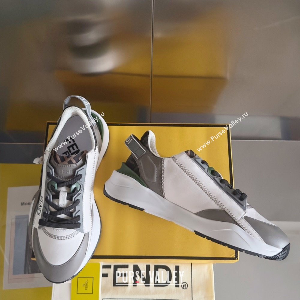 Fendi Flow Sneakers F820KL Grey 2024 Top Quality (KL-24101502)