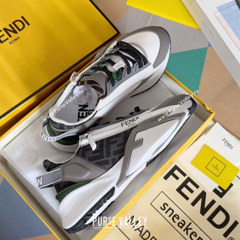 Fendi Flow Sneakers F820KL Grey 2024 Top Quality (KL-24101502)