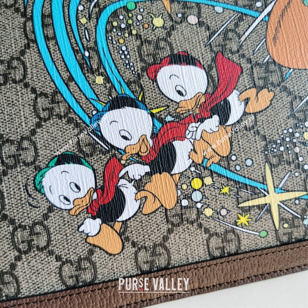 Gucci x Disney Donald Duck GG Canvas Pouch 647925 Beige/Blue 2020 (DLH-20112547)