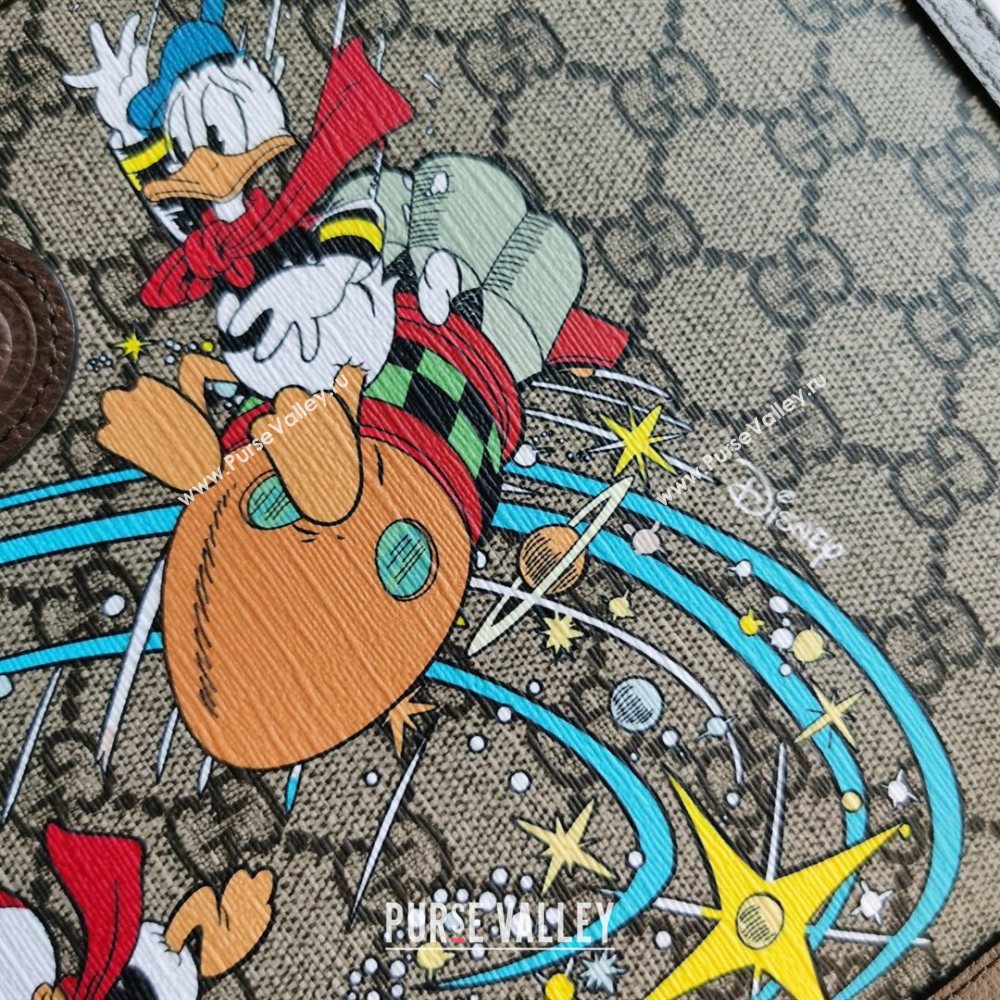 Gucci x Disney Donald Duck GG Canvas Pouch 647925 Beige/Blue 2020 (DLH-20112547)
