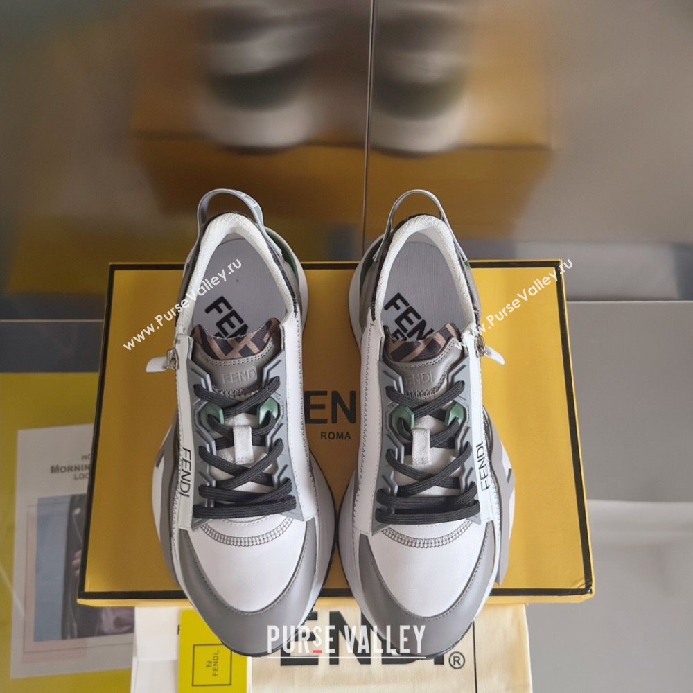 Fendi Flow Sneakers F820KL Grey 2024 Top Quality (KL-24101502)