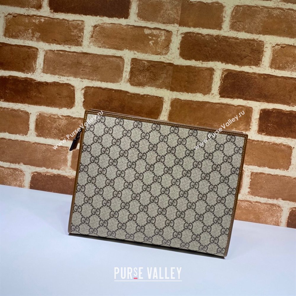 Gucci Horsebit 1955 GG Canvas Pouch 621890 Beige 2020 (DLH-20112548)