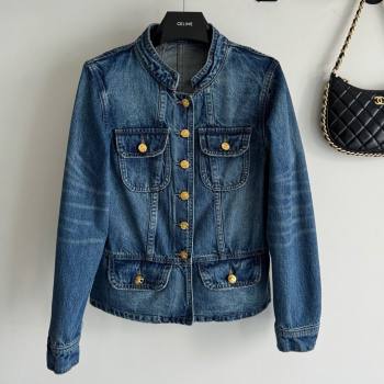 Celine Denim Jacket CH101714 Blue 2024 (Q-24101714)