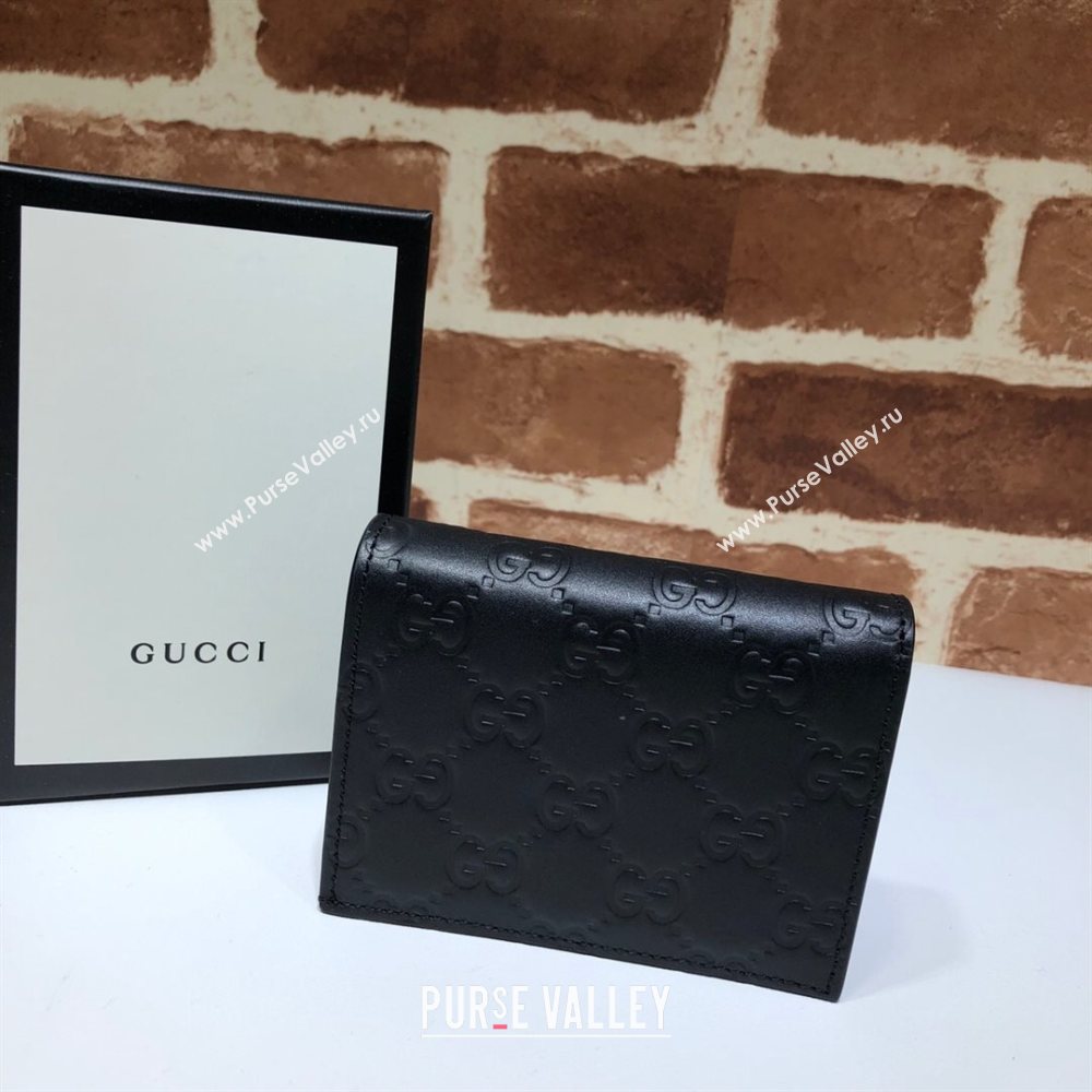 Gucci GG Leather Wallet 522869 Black 2020 (DLH-20112552)