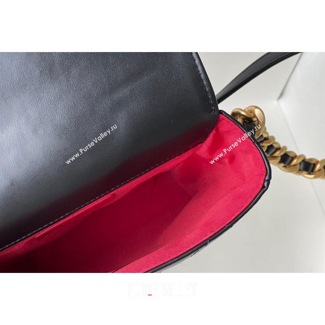 Chanel Calfskin Mini Flap Bag AS2377 Black 2021 (SM-21082759)