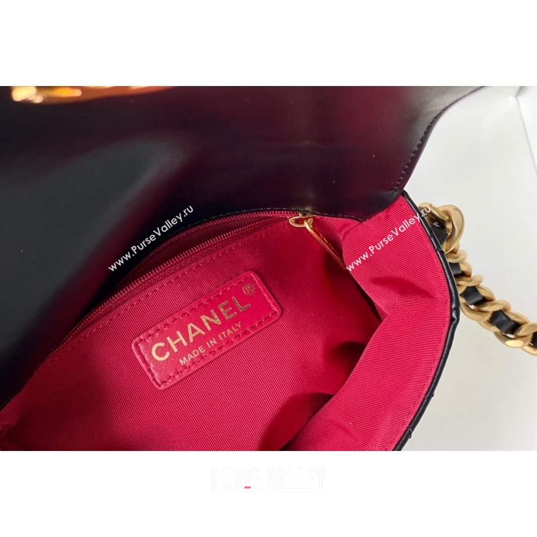 Chanel Calfskin Mini Flap Bag AS2377 Black 2021 (SM-21082759)
