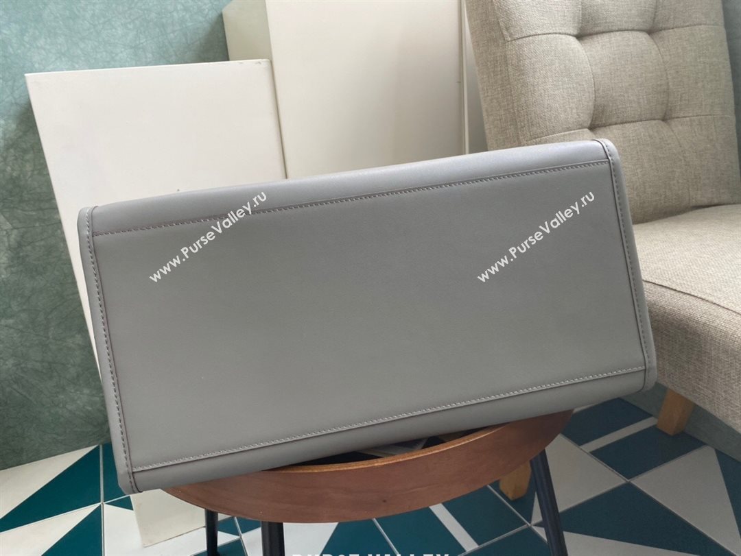 Fendi Sunshine Shopper Leather Tote Bag Grey 2020 (AFEI-20112601)