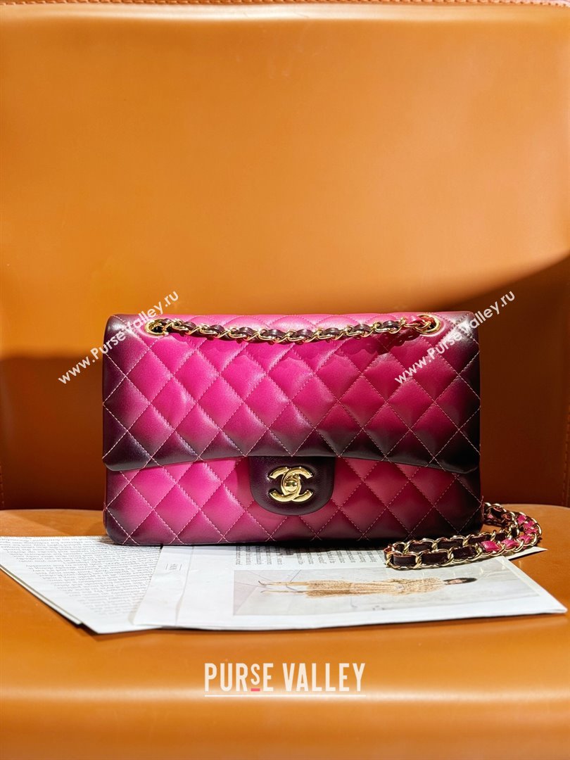 Chanel Quilted Lambskin Medium Classic Flap Bag Rosy 2024 (YEZI-24032221)