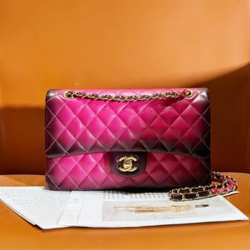 Chanel Quilted Lambskin Medium Classic Flap Bag Rosy 2024 (YEZI-24032221)