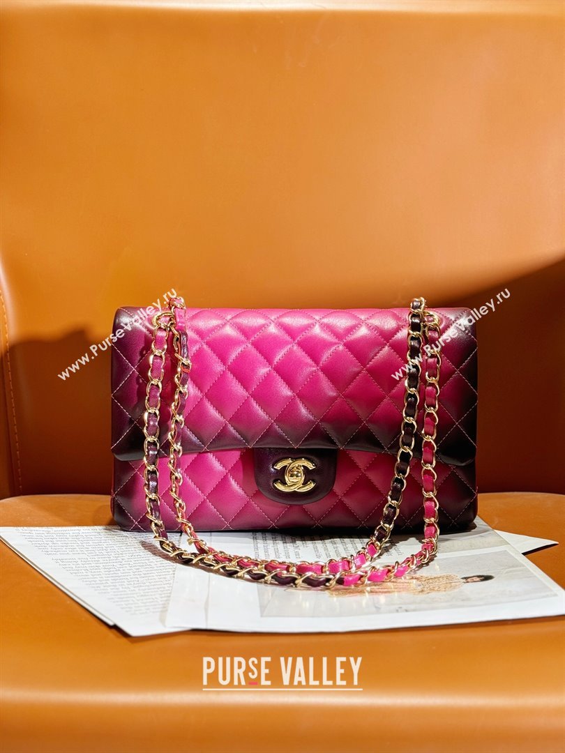 Chanel Quilted Lambskin Medium Classic Flap Bag Rosy 2024 (YEZI-24032221)