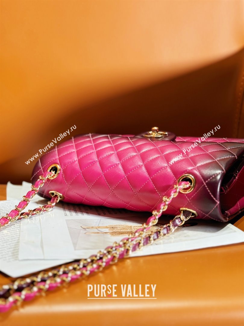 Chanel Quilted Lambskin Medium Classic Flap Bag Rosy 2024 (YEZI-24032221)