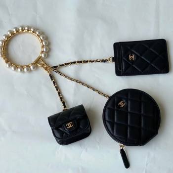 Chanel Lambskin Clutch Set with Chain AS2229 Black 2021 (SM-21082761)