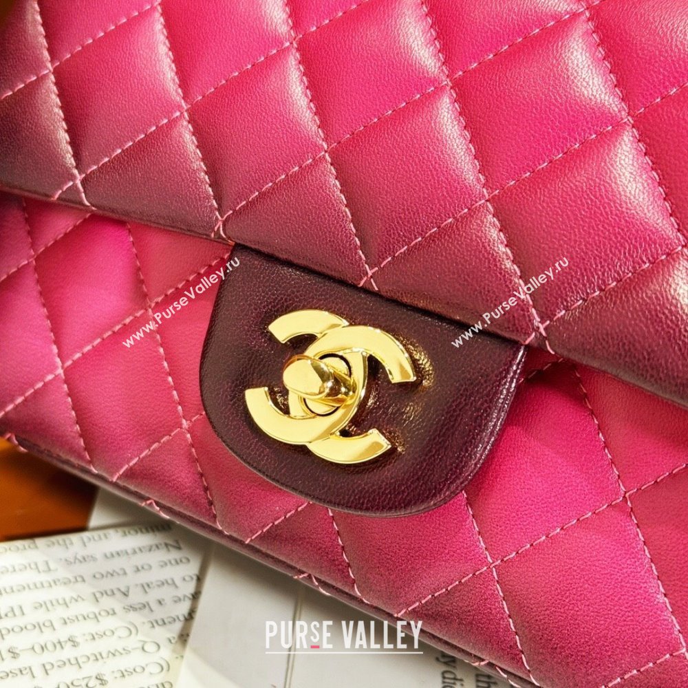 Chanel Quilted Lambskin Medium Classic Flap Bag Rosy 2024 (YEZI-24032221)