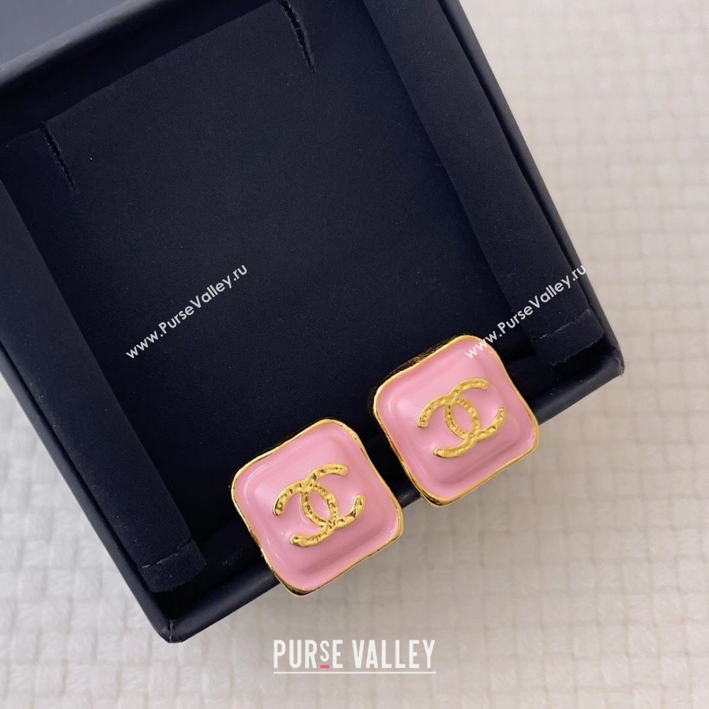 Chanel Stud Earrings CH12503 Pink 2024 (YF-24012503)