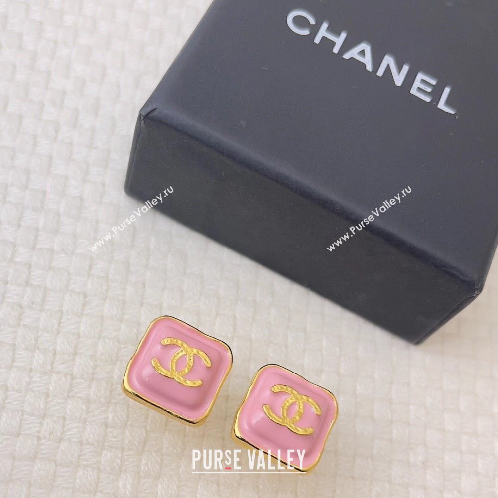 Chanel Stud Earrings CH12503 Pink 2024 (YF-24012503)