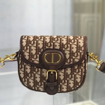 Dior Small Bobby Shoulder Bag in Brown Oblique Canvas 2020 (XXG-20112604)