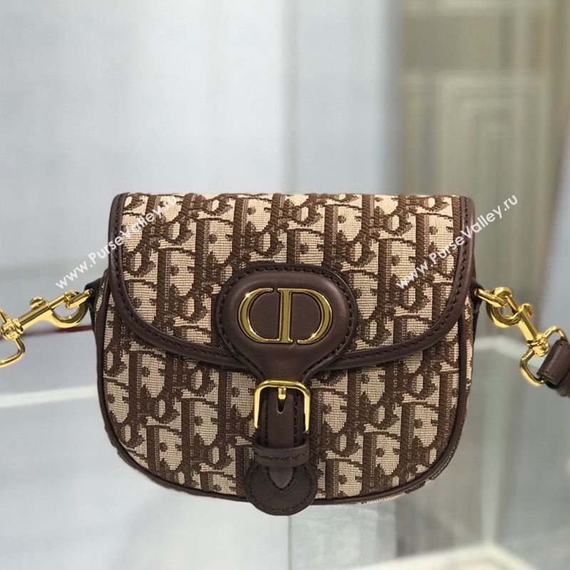 Dior Small Bobby Shoulder Bag in Brown Oblique Canvas 2020 (XXG-20112604)