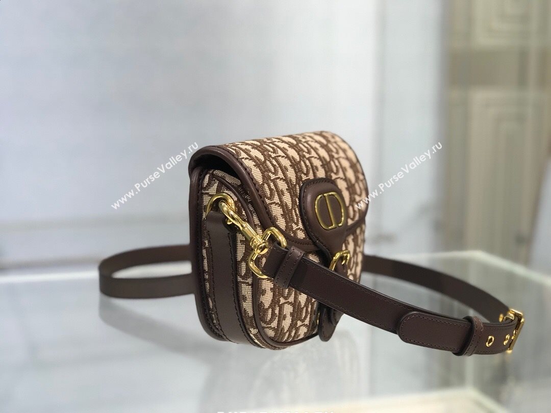 Dior Small Bobby Shoulder Bag in Brown Oblique Canvas 2020 (XXG-20112604)