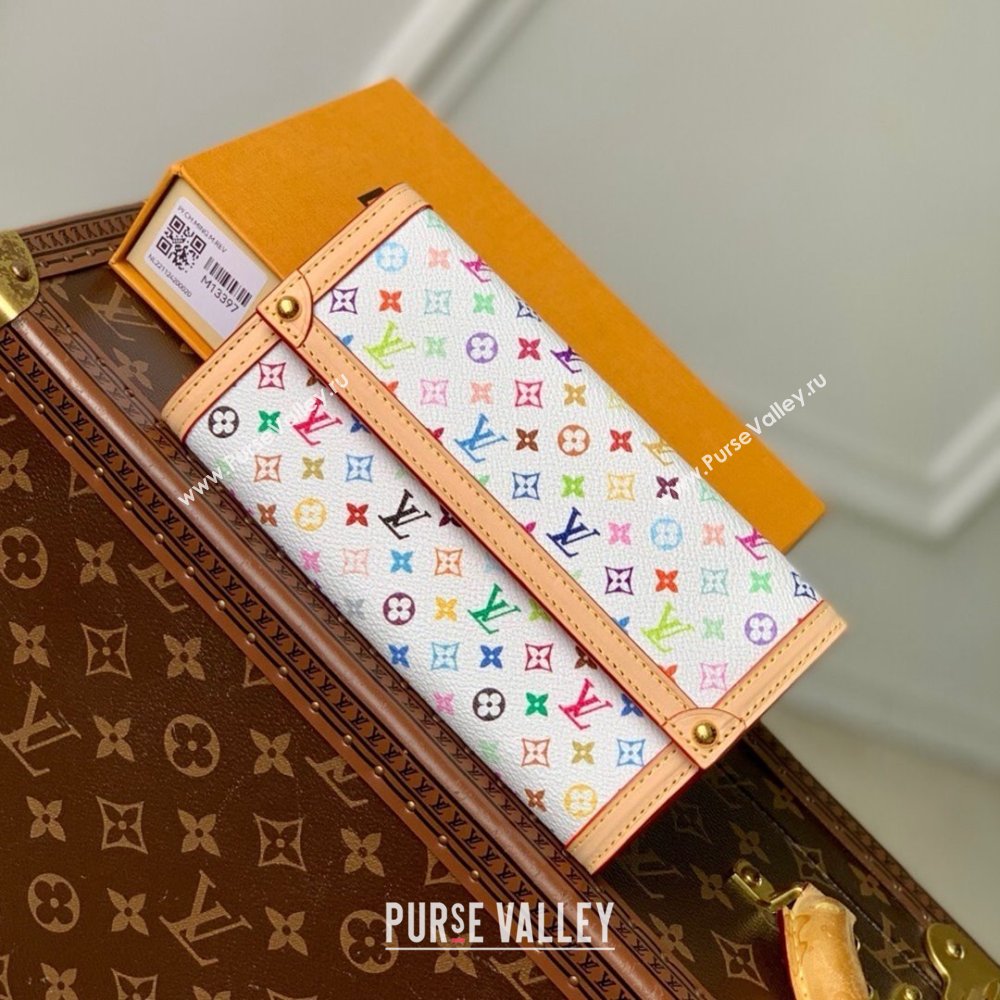 Louis Vuitton LV x TM Sarah Wallet in Multicolor Monogram Canvas M13397 White 2025 (K-25030602)