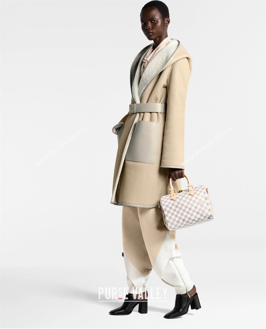 Louis Vuitton Speedy Bandouliere 30 Bag in Damier Azur Canvas N40592 White 2025 (K-25030614)