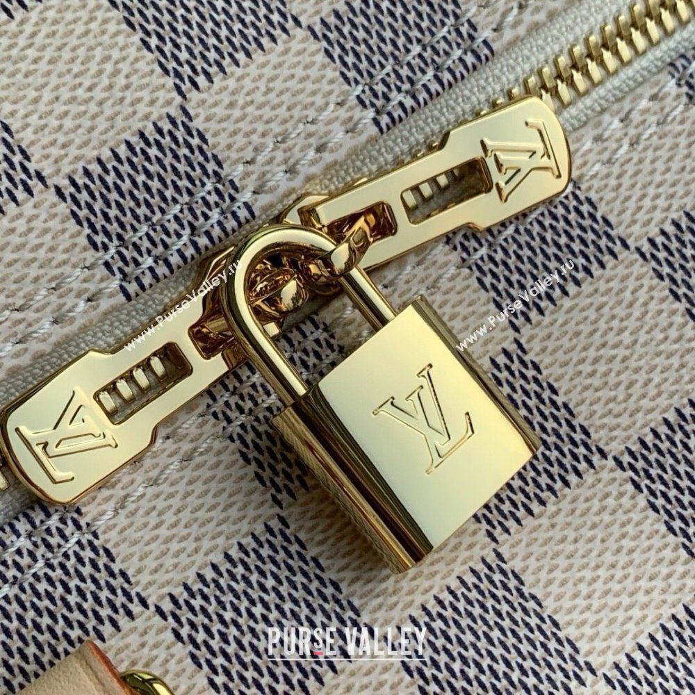 Louis Vuitton Speedy Bandouliere 30 Bag in Damier Azur Canvas N40592 White 2025 (K-25030614)