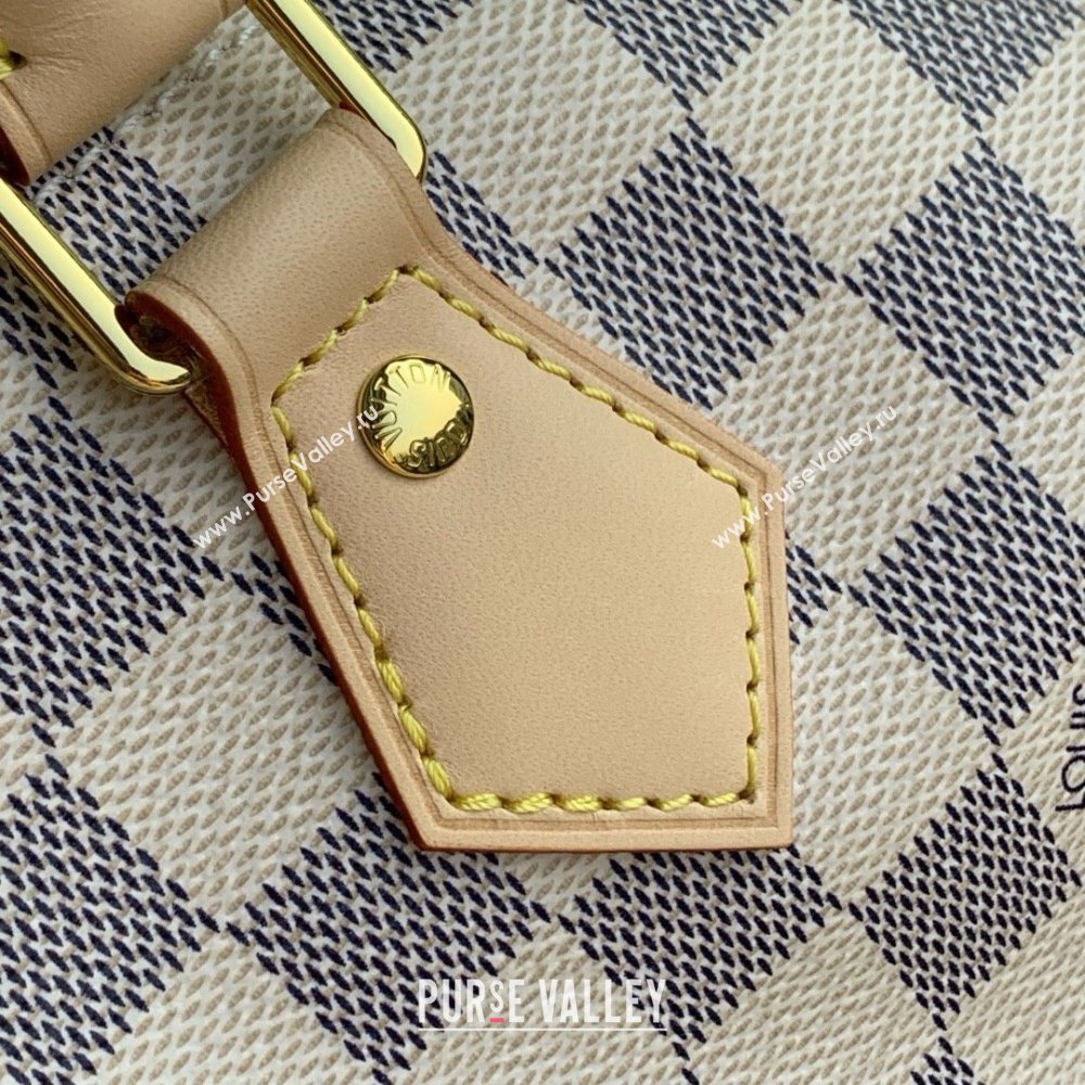 Louis Vuitton Speedy Bandouliere 30 Bag in Damier Azur Canvas N40592 White 2025 (K-25030614)