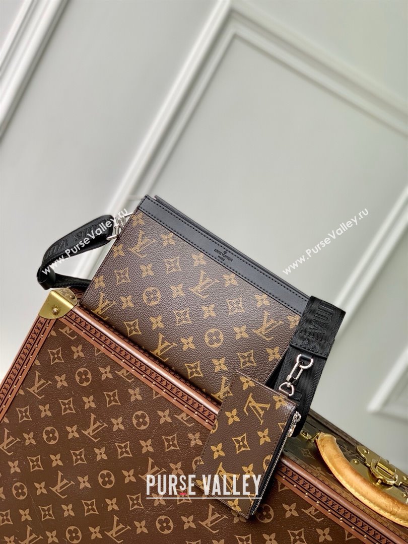 Louis Vuitton Gaston Wearable Wallet in Monogram Eclipse Reverse Canvas M81124 Brown 2025 (K-25030616)