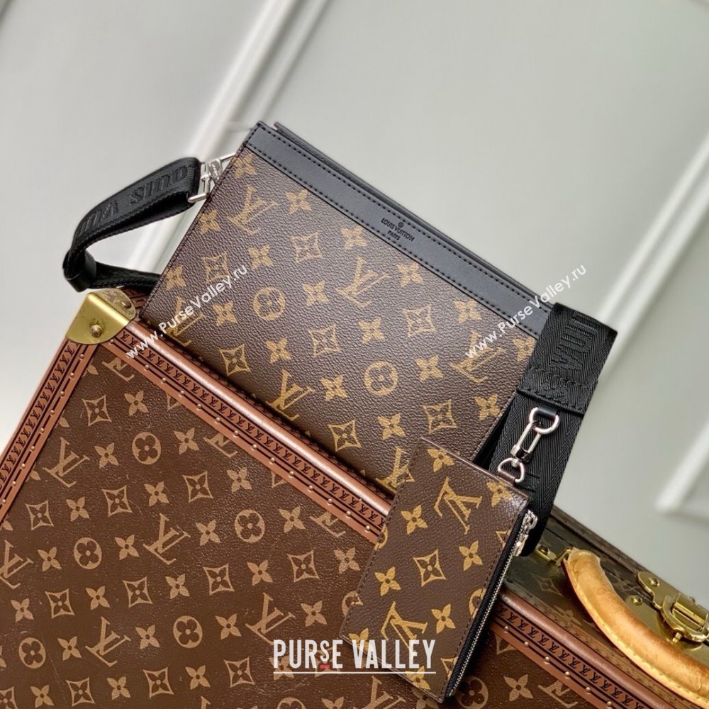 Louis Vuitton Gaston Wearable Wallet in Monogram Eclipse Reverse Canvas M81124 Brown 2025 (K-25030616)