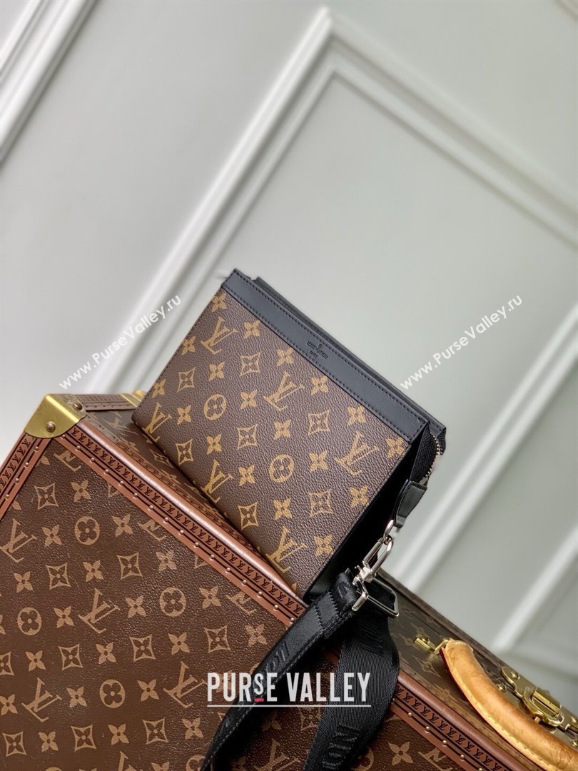 Louis Vuitton Gaston Wearable Wallet in Monogram Eclipse Reverse Canvas M81124 Brown 2025 (K-25030616)