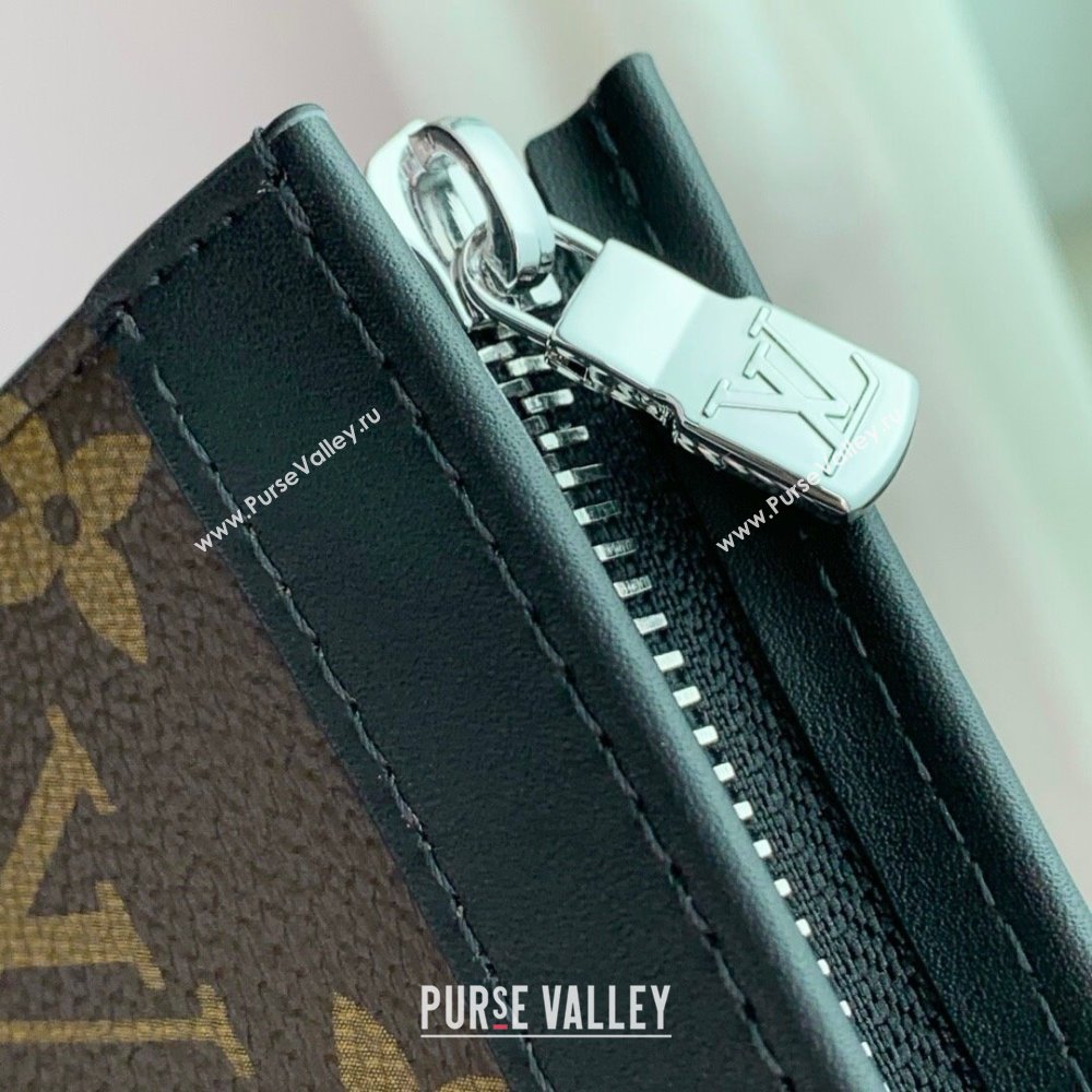 Louis Vuitton Gaston Wearable Wallet in Monogram Eclipse Reverse Canvas M81124 Brown 2025 (K-25030616)