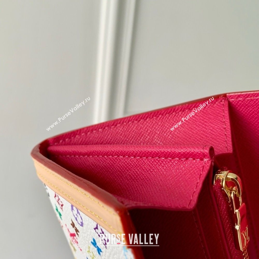Louis Vuitton LV x TM Sarah Wallet in Multicolor Monogram Canvas M13397 White 2025 (K-25030602)