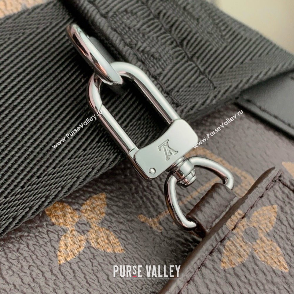 Louis Vuitton Gaston Wearable Wallet in Monogram Eclipse Reverse Canvas M81124 Brown 2025 (K-25030616)