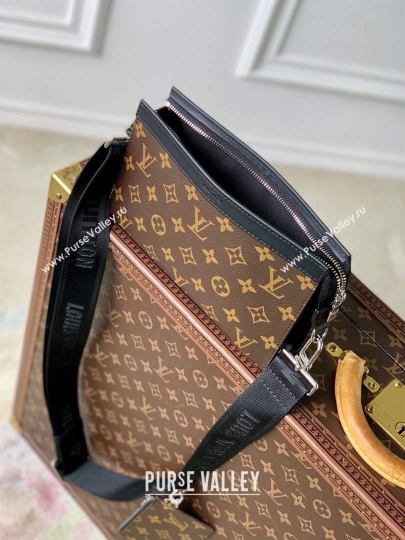Louis Vuitton Gaston Wearable Wallet in Monogram Eclipse Reverse Canvas M81124 Brown 2025 (K-25030616)