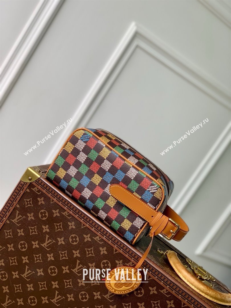 Louis Vuitton Locker Dopp Kit Bag in LV Vers Damier Ebene Canvas N00151 2025 (K-25030617)