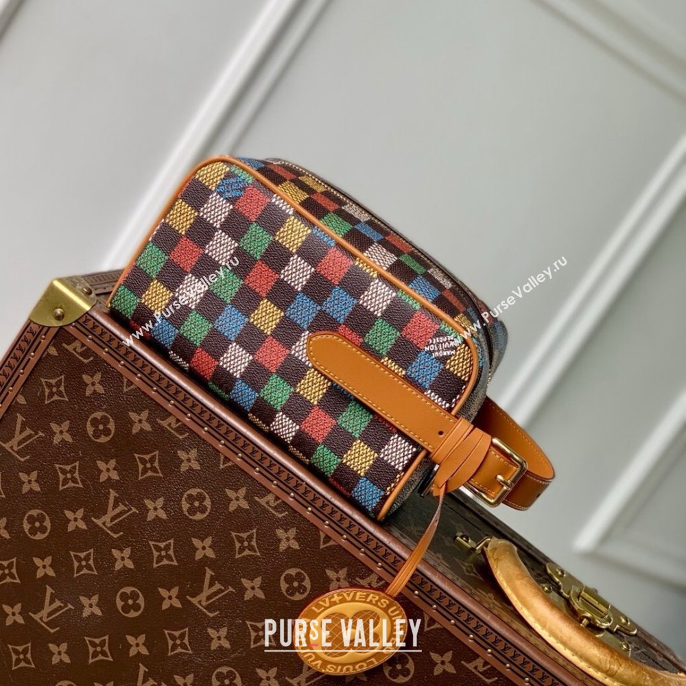 Louis Vuitton Locker Dopp Kit Bag in LV Vers Damier Ebene Canvas N00151 2025 (K-25030617)